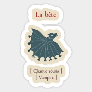 Medieval vampire Sticker